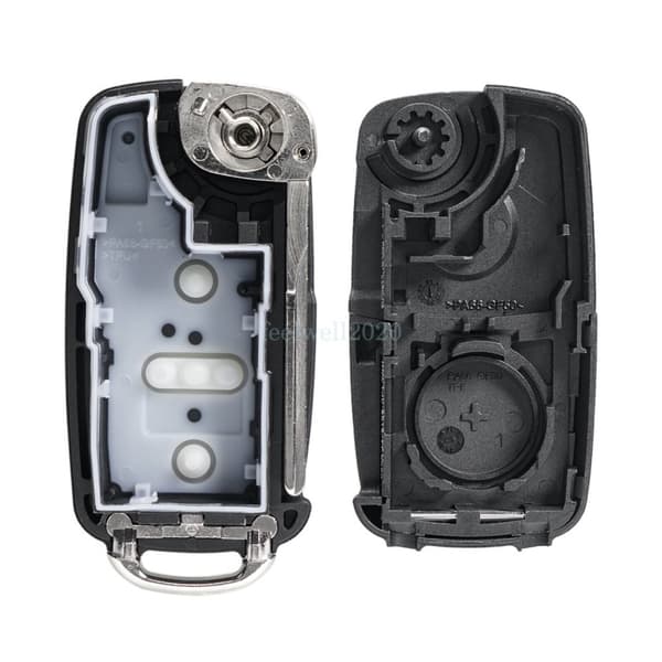 3 Button Flip Remote Key Fob Case For Skoda Fabia Rapid Roomster Superb Citigo