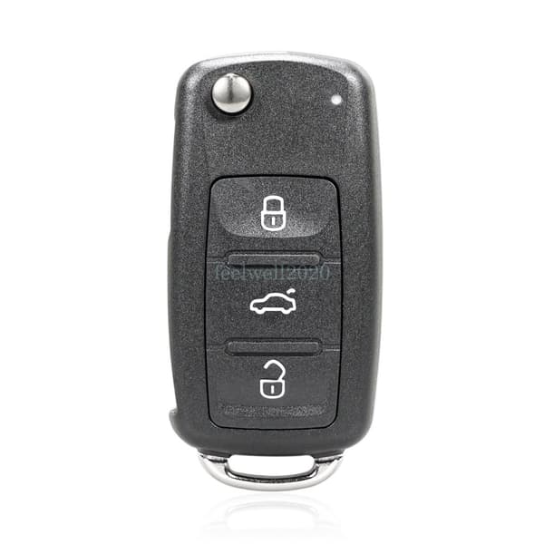 3 Button Flip Remote Key Fob Case For Skoda Fabia Rapid Roomster Superb Citigo