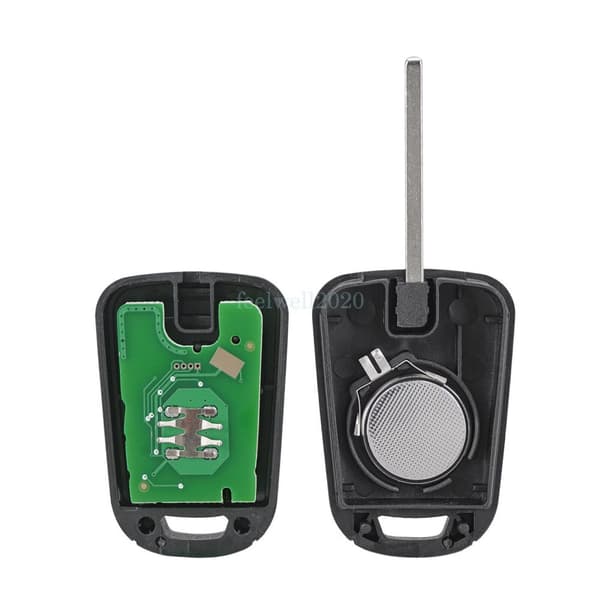For Vauxhall Opel Corsa D Meriva Astra 433Mhz 2 Button Remote Key Fob ID46 Chip