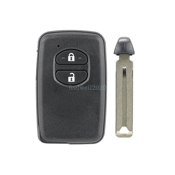 2 Button Key Cover Case Shell Fob For Toyota Prius Land Cruiser IQ Yaris Avensis