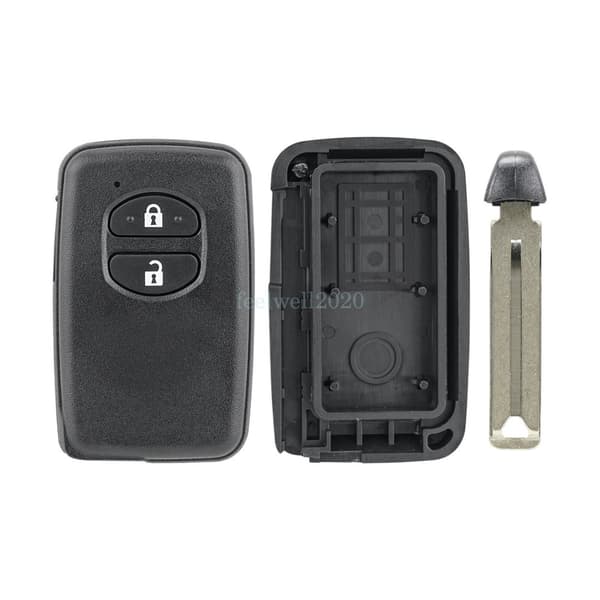 2 Button Key Cover Case Shell Fob For Toyota Prius Land Cruiser IQ Yaris Avensis