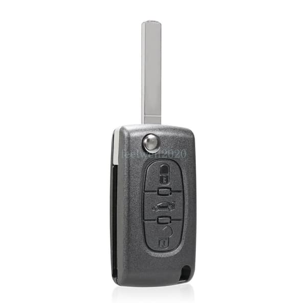 3 Button Flip Key Fob Case Shell For Peugeot 207 307 308 407 607 2007 2008 2009