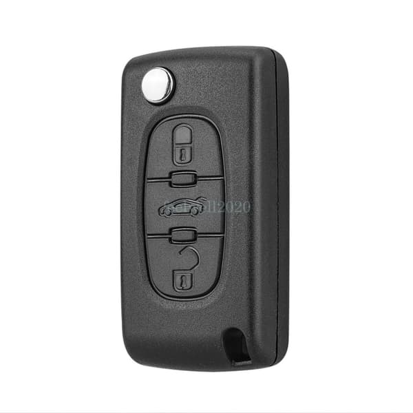3 Button Flip Key Fob Case Shell For Peugeot 207 307 308 407 607 2007 2008 2009