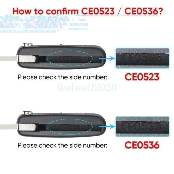 3 Button Flip Key Fob Case Shell For Peugeot 207 307 308 407 607 2007 2008 2009