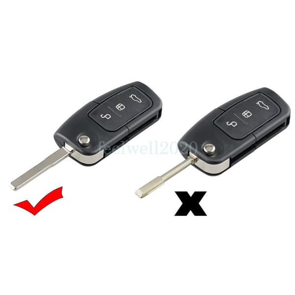 3 Buttons Flip Remote Key Fob Case for Ford B-Max 2012 2013 2014 2015 2016 2017