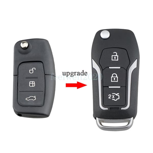3 Buttons Flip Remote Key Fob Case for Ford B-Max 2012 2013 2014 2015 2016 2017