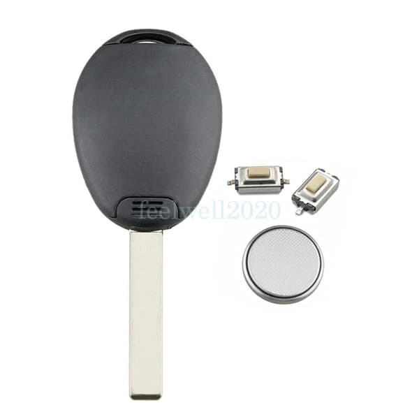 For Rover 75 MG ZT ZTT MINI 2 Button Key Fob Case Battery Repair kit + Switch
