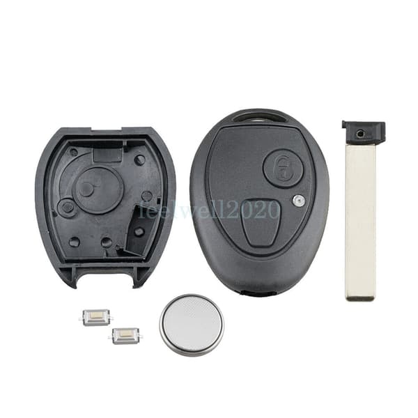 For Rover 75 MG ZT ZTT MINI 2 Button Key Fob Case Battery Repair kit + Switch