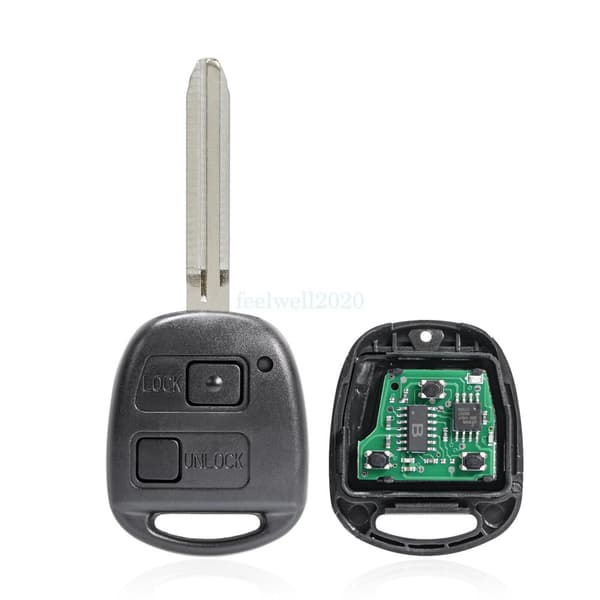 2 Button 433Mhz Remote key Fob for Toyota RAV4 2003 2004 2005 P/N: 50171+ Chip