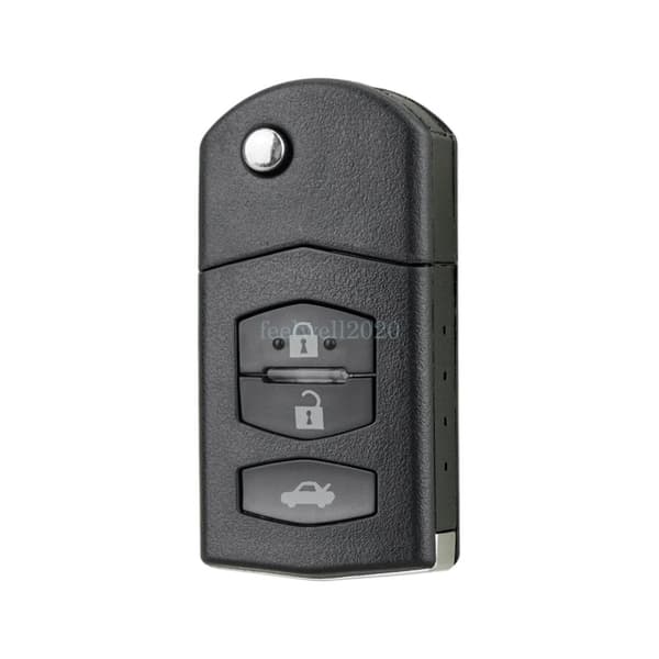 3 Button For Mazda 2 3 5 6 RX-8 MX-5 Flip Remote Key Fob Case Cover With Blade
