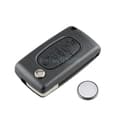 Pikkukuva 5 / 7: Flip Remote Key Fob Case Battery For PEUGEOT 207 307 308 407 CE0523 Repair Kit