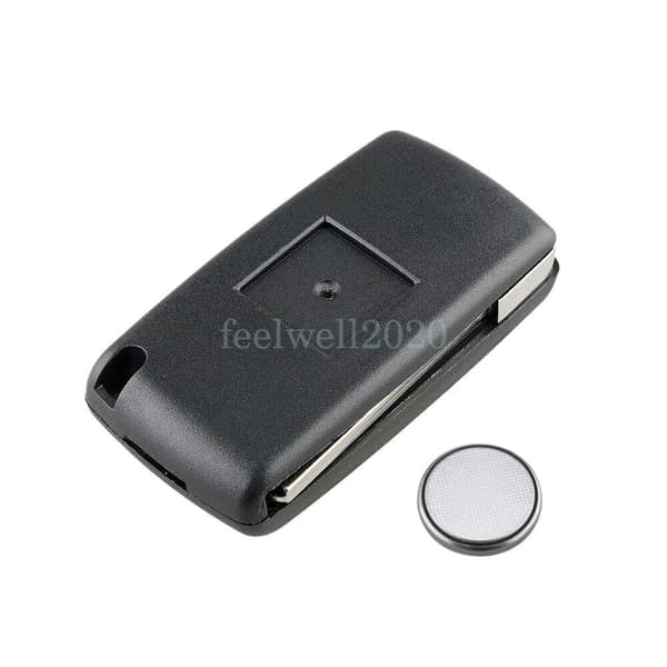 Flip Remote Key Fob Case Battery For PEUGEOT 207 307 308 407 CE0523 Repair Kit