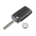 Pikkukuva 2 / 7: Flip Remote Key Fob Case Battery For PEUGEOT 207 307 308 407 CE0523 Repair Kit
