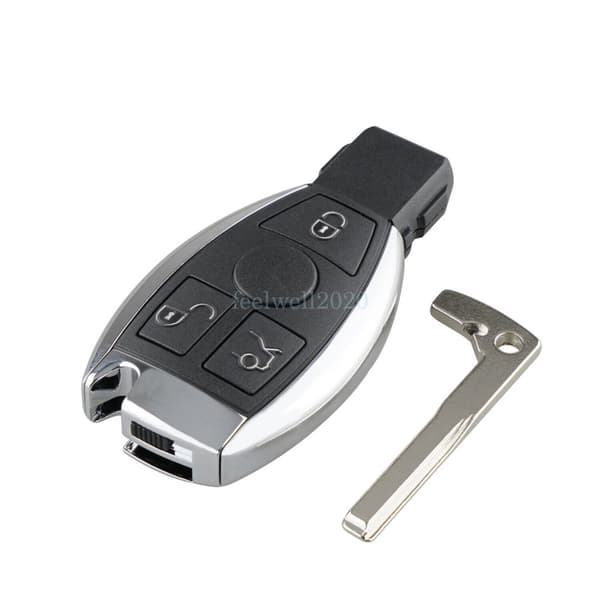 3 Button Car Remote Key Fob Case Blade For Mercedes Benz BGA A B C E S Class