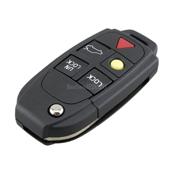 5 Button Flip Remote Key Fob Shell Case For VOLVO S60 S80 V70 XC70 XC90 Repair