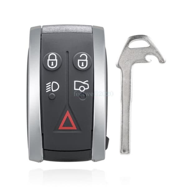 Remote Key Fob Case Shell For Jaguar XKR 2007 2008 2009 2010 2011 2012 5 Button