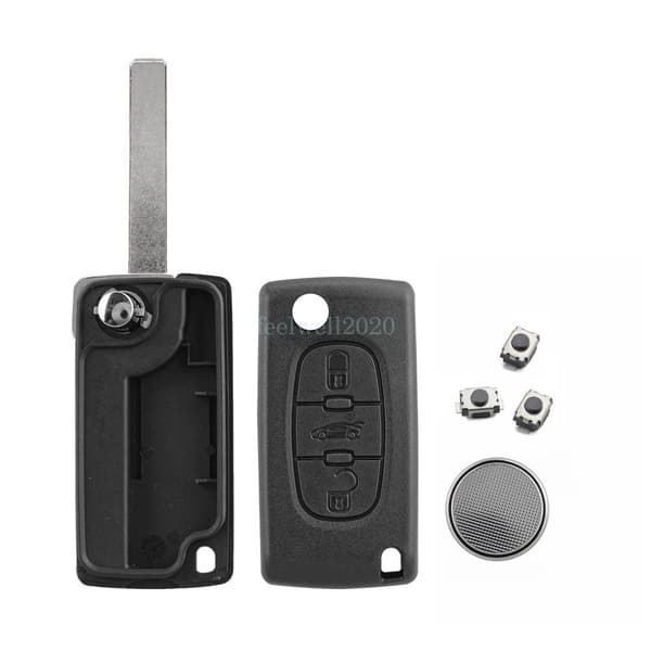 3 Button Key Fob Case Shell HU83 Peugeot 207 208 308 807 3008 5008 Expert CE0523