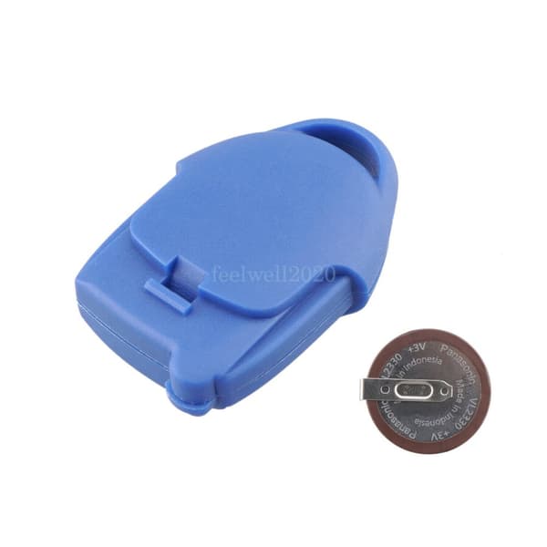 For Ford Transit MK7 Van 3 Button BLUE Remote Key Shell + Battery Repair Kit