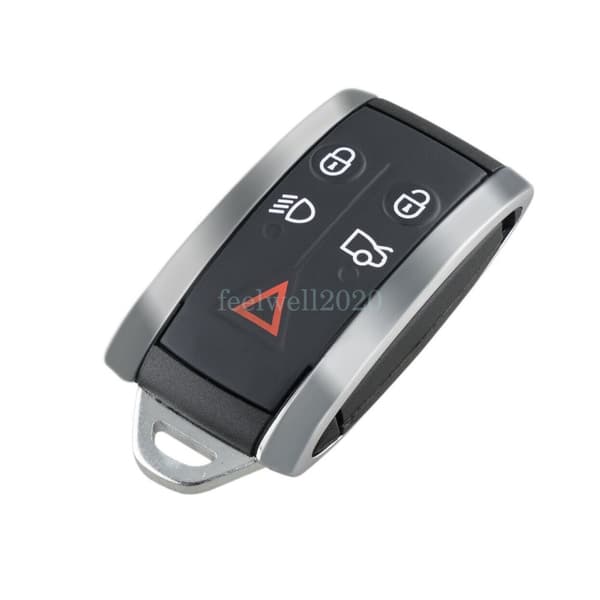 For Jaguar XF XKR XK XFR 5 Button Smart Car Key Fob Case Cover Shell + Blade