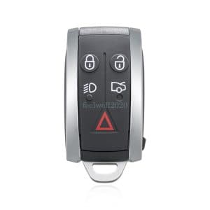 For Jaguar XF XKR XK XFR 5 Button Smart Car Key Fob Case Cover Shell + Blade