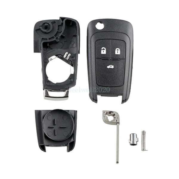 For Chevrolet Cruze Spark Orlando Aveo Flip Remote Key Shell Case Fob 3 Button