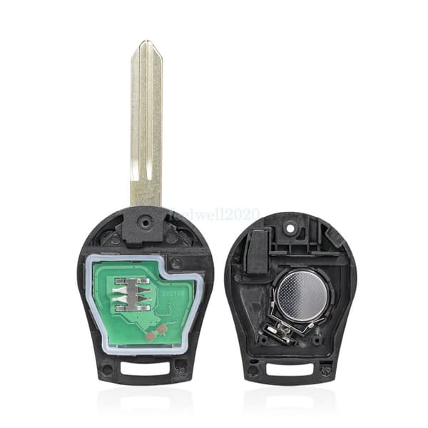 2 Button Remote Key Fob + Chip 433Mhz For Nissan Micra K13 2013 2014 2015 2016