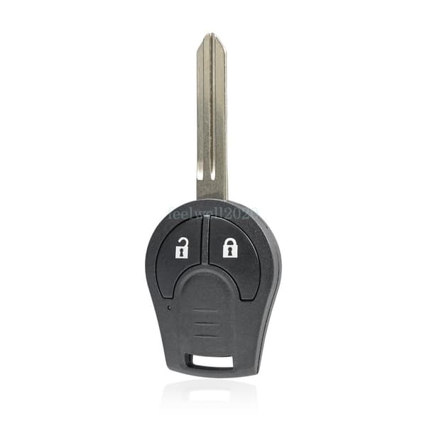 2 Button Remote Key Fob + Chip 433Mhz For Nissan Micra K13 2013 2014 2015 2016