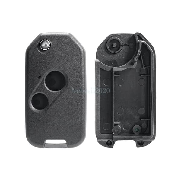 2 Button Flip Key Fob Case Cover For Honda Civic Jazz CRV Accord Remote Shell