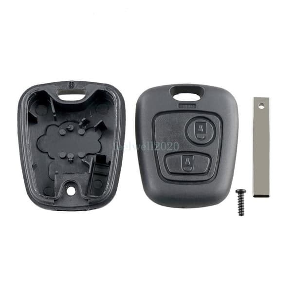 For Toyota Aygo Citroen C1 C3 Peugeot 107 206 207 Remote Key Fob Case 2 Buttons