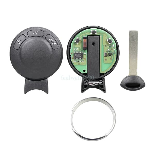 868MHz 3 Button Smart Remote Key Fob For BMW Mini Cooper 2007-2014 + Uncut Blade