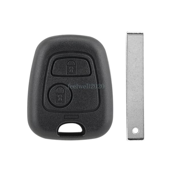 For Peugeot 107 206 207 306 307 407 2Button Remote Key Fob Case Shell HU83 Blade