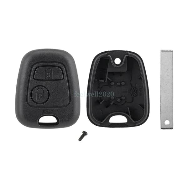 For Peugeot 107 206 207 306 307 407 2Button Remote Key Fob Case Shell HU83 Blade