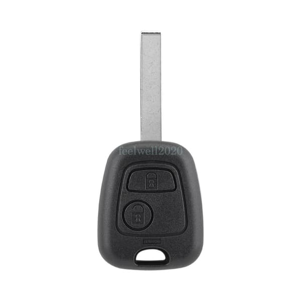 For Peugeot 107 206 207 306 307 407 2Button Remote Key Fob Case Shell HU83 Blade