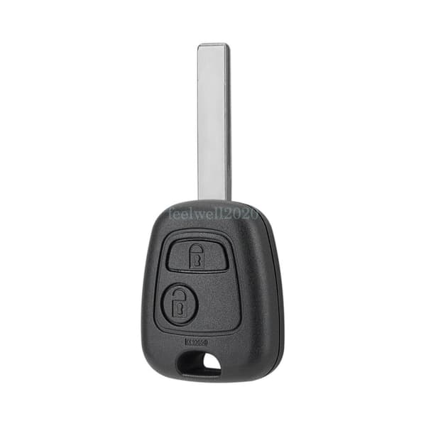 For Peugeot 107 206 207 306 307 407 2Button Remote Key Fob Case Shell HU83 Blade