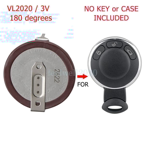 Rechargeable VL2020 Battery Key Fob For BMW Mini 2006 2007 2008 2009 2010 - 2013