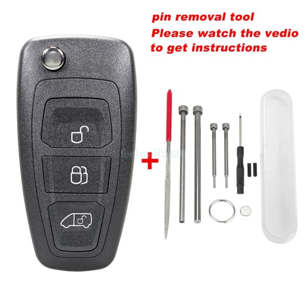 Repair 3B Flip Key Case For Ford Transit Custom Mk8 Remote 2013 - 2020 Set Tool