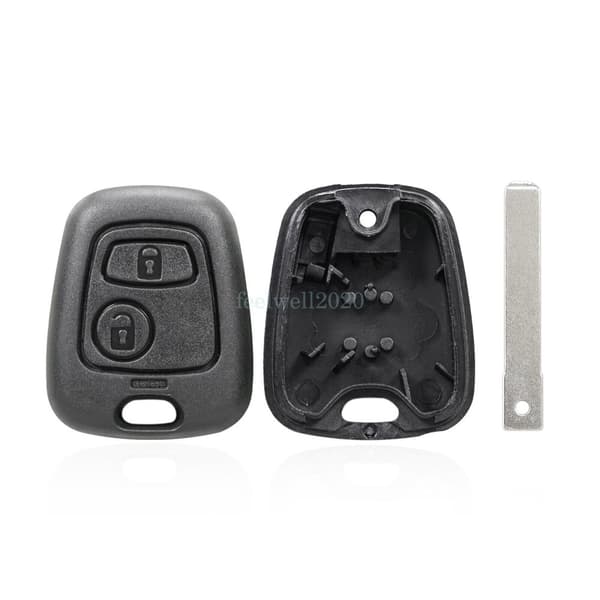 Replacement 2 Button Remote Car Key Fob Shell Case for Toyota Aygo + VA2 Blade