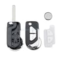 Miniatyrbillede 2 af 6: 2 Button Flip Remote Key Fob Shell VA2 Blade For Citroen DS3 2009-2017 + Battery