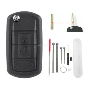 For Land Rover Discovery Range Rover Sport 3 Button Flip Key Fob Case Tool Set
