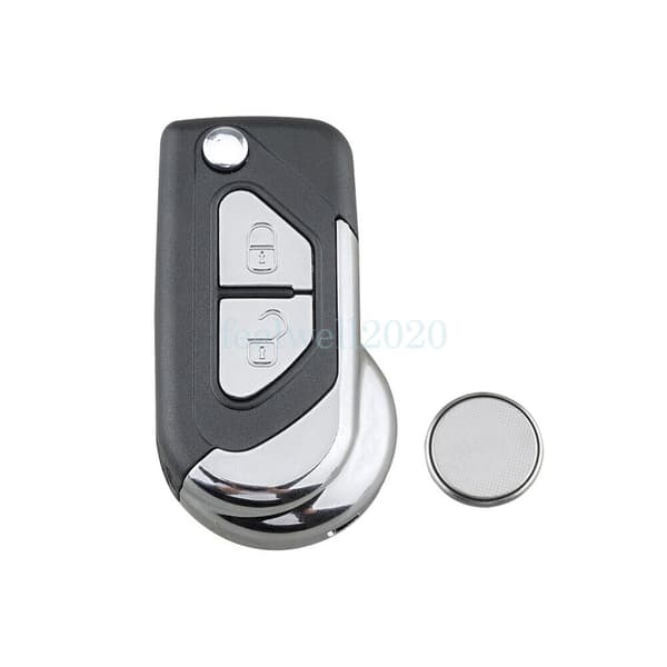 For Citroen DS3 2 Button Flip Remote Key Fob Shell VA2 Blade & CR1620 Battery