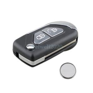 For Citroen DS3 2 Button Flip Remote Key Fob Shell VA2 Blade & CR1620 Battery