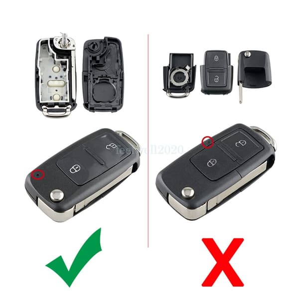 For VW Volkswagen Transporter T6 Amarok 2009 - 2013 2 Button Remote Key Fob Case