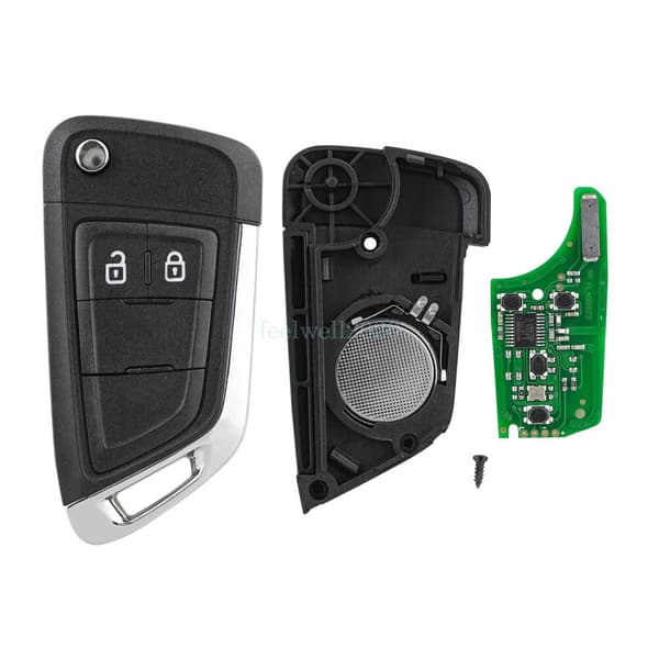 For Vauxhall Opel Corsa E 2014 2015 2016 2017 2Button Flip Remote Key Fob 433MHz