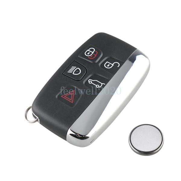 Smart Remote Key Fob Case 5 Button for Jaguar XJ XE XF F-Type F-Pace Battery UK