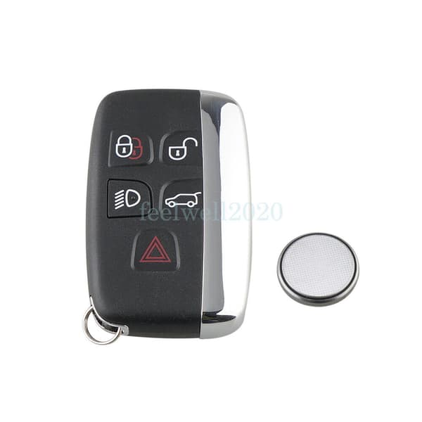Smart Remote Key Fob Case 5 Button for Jaguar XJ XE XF F-Type F-Pace Battery UK
