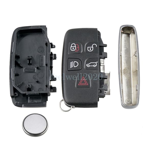Smart Remote Key Fob Case 5 Button for Jaguar XJ XE XF F-Type F-Pace Battery UK