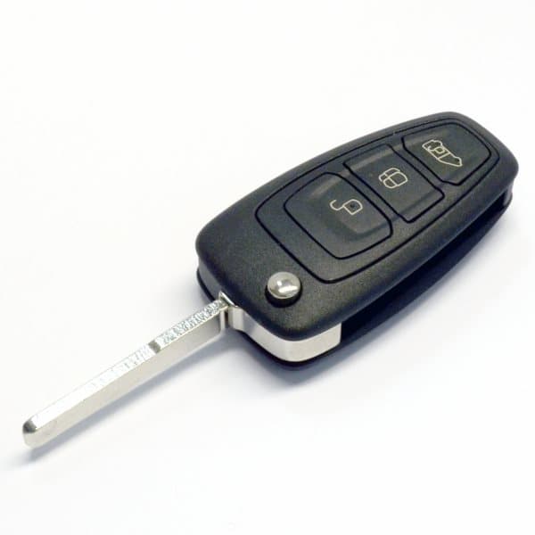 3 Button Flip Remote Key Fob for Ford Transit Connect Custom Focus Galaxy Mondeo