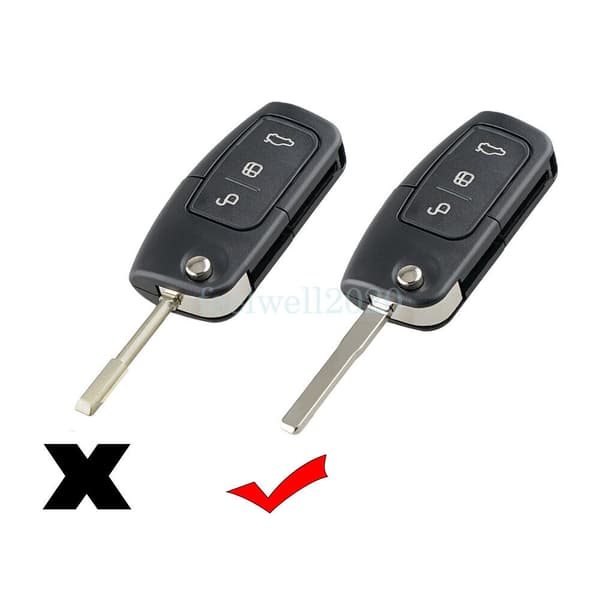 3 Button Flip Key Fob Case For Ford Focus Fiesta Mondeo Kuga C-Max B-Max Kuga
