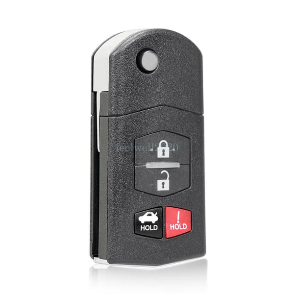 4Button Flip Remote Key Case Fob Cover Blade For Mazda 3 5 6 Miata MX-5 RX8 CX-7