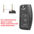 Miniatyrbilde 3 av 7: 3 Button Flip Key Fob Case For Ford Focus Fiesta Mondeo Kuga Pin Removal Tools